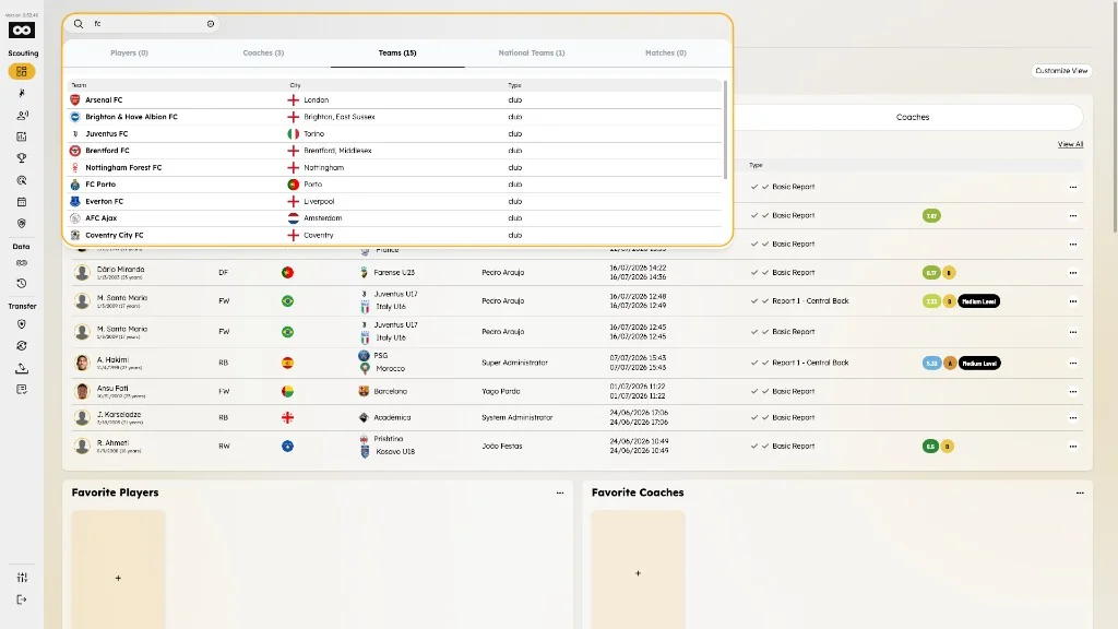 Global search with Teams results